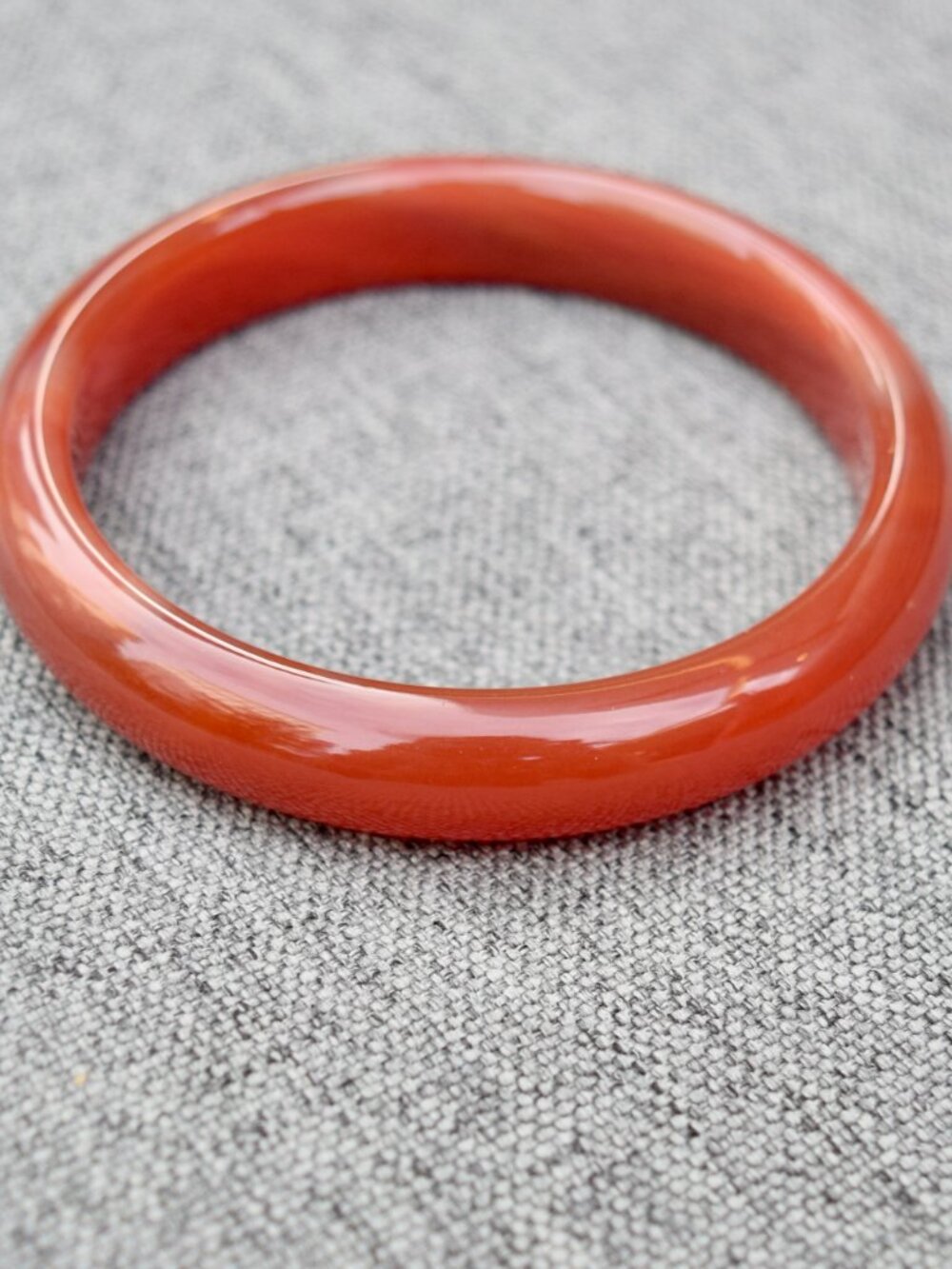60.2 mm Agate Bangle Bracelet - Red - Chinese Agate Bracelet